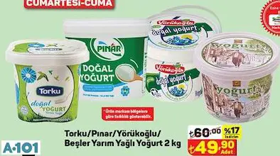 PINAR YARIM YAĞLI YOĞURT PINAR YARIM YAĞLI YOĞURT